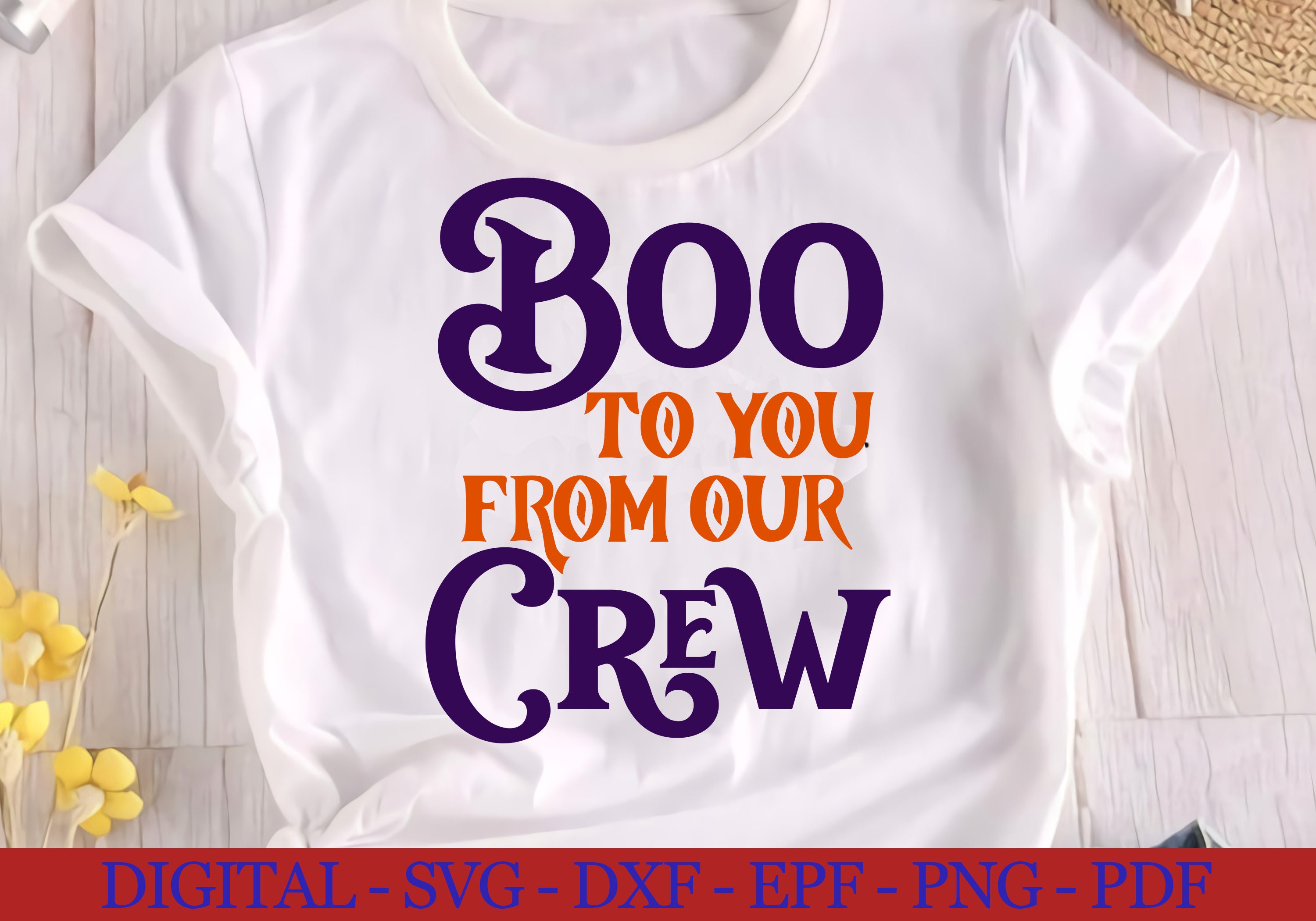 Boo To You From Our Crew Svg Halloween Svg The Boo Crew SVG Etsy