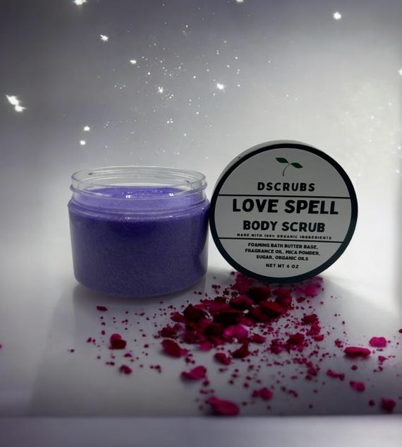 Love Spell Sugar Body Scrub: Cherry Blossom & Peach Scent