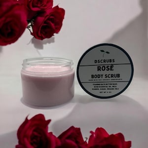 Rose Scented Sugar Body Scrub: Exfoliating Skincare