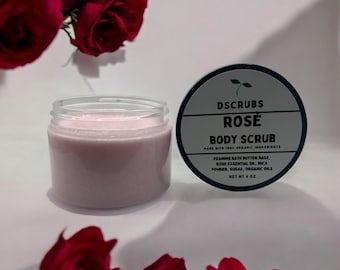 Exfoliante corporal de azúcar con aroma a rosas: cuidado exfoliante de la piel