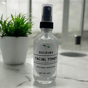 Rose Water & Witch Hazel Toner – Hydrating  Balancing Facial Toner for Clear, Refreshed Skin – Natural Toner for Pore-Minimizing  Soothing