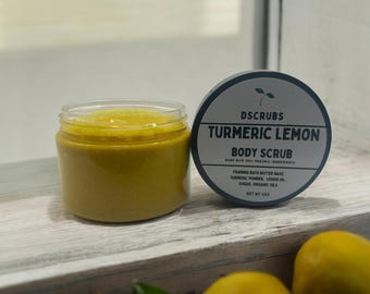 Turmeric Lemon Body Scrub: Exfoliating, Brightening Skincare