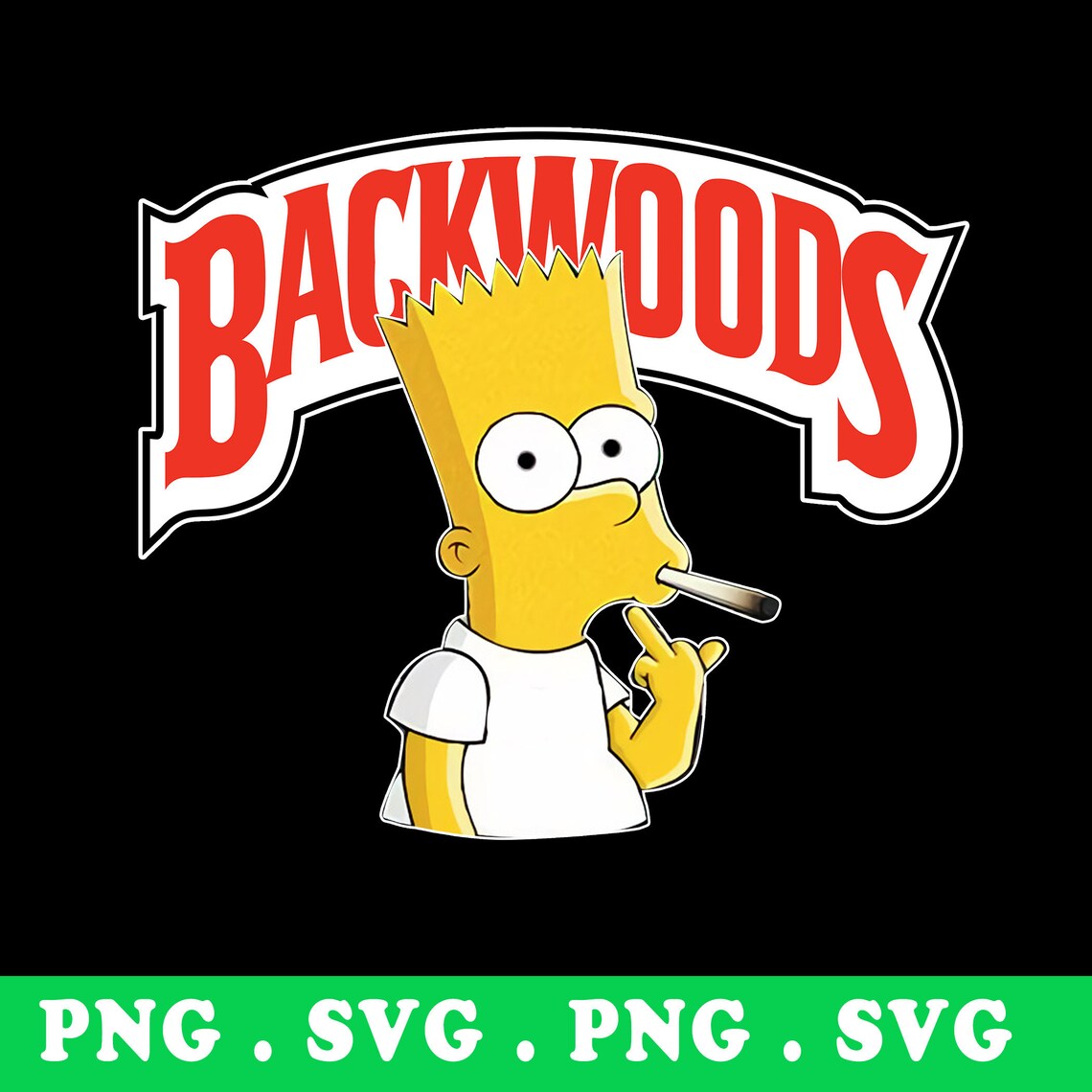 Bart Simpson Qui Fume Un Joint Backwoods Bart Simpson fumar png svg Bart Simpson fumando | Etsy