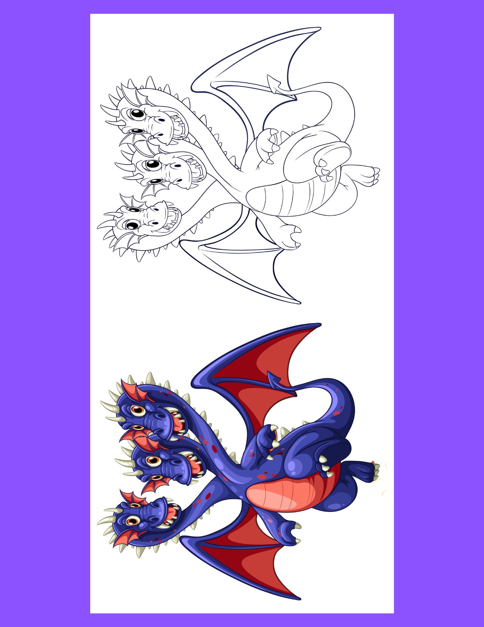 High Quality 12 Pages Animal Coloring Book for Children or | Etsy