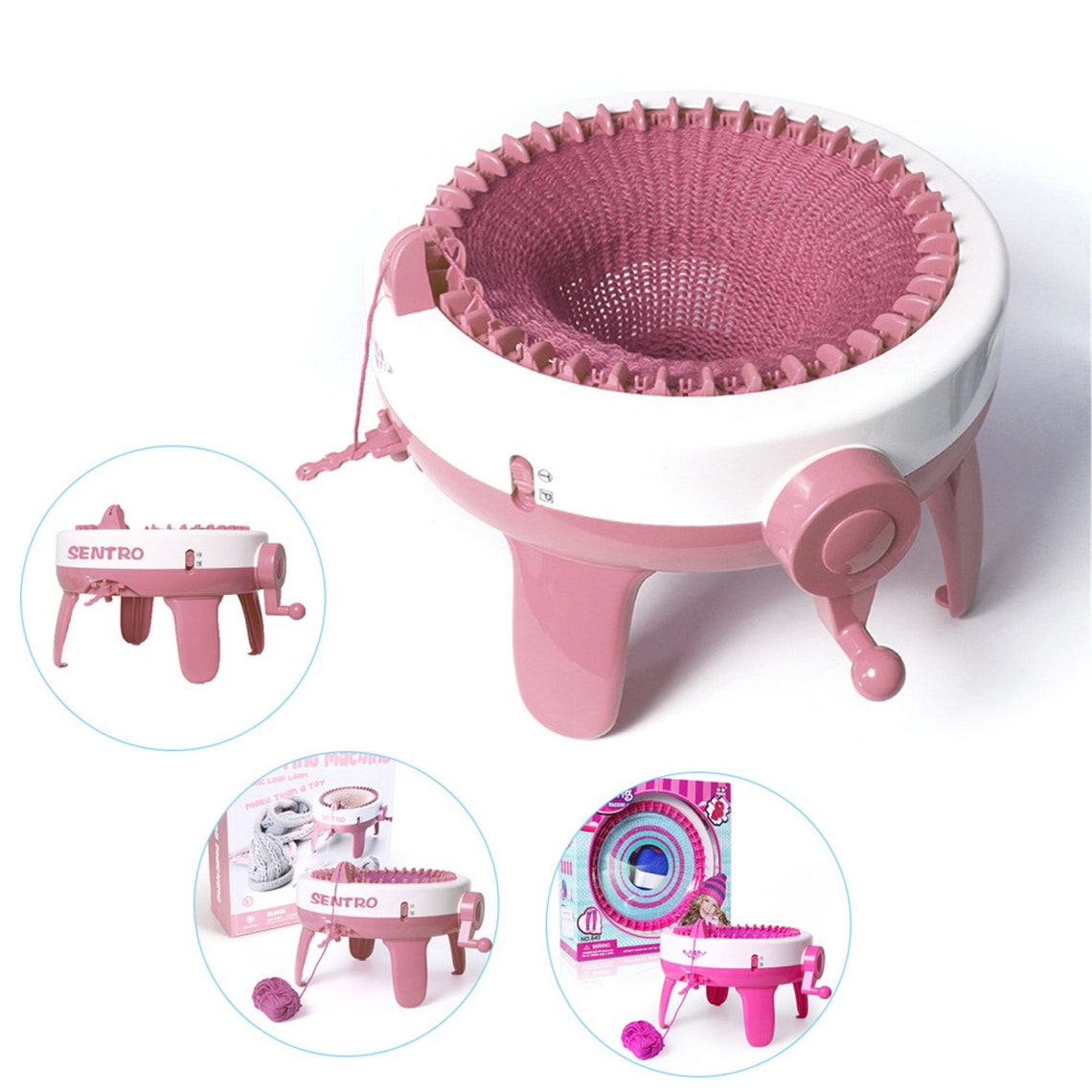 Sentro Fast Delivery 40 Needles Kids Plastic Knitting Machine Etsy
