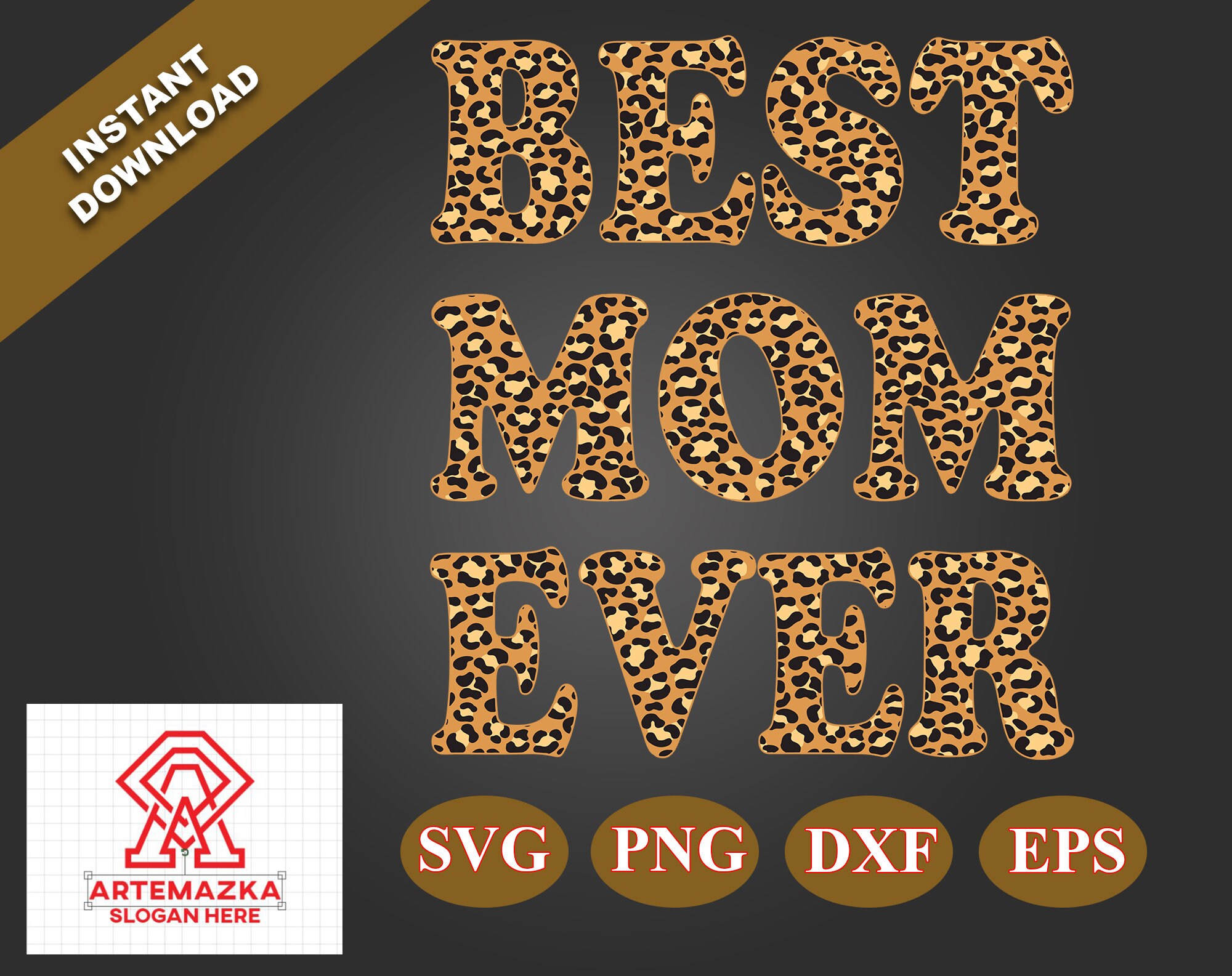 Download Cheetah Print Best Mom Ever Svg Leopard Print Mother's | Etsy