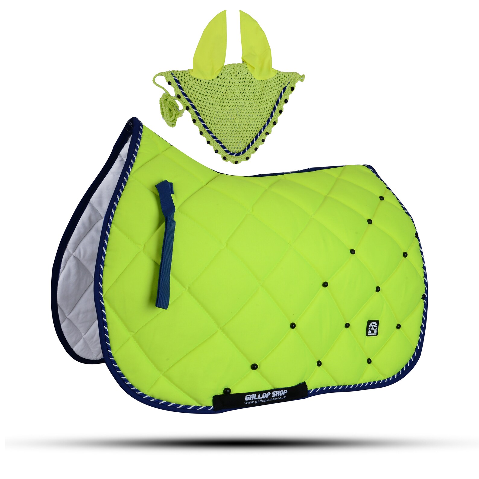 Diamanté Numnah Horse Saddle Pad With Matching Ear Etsy