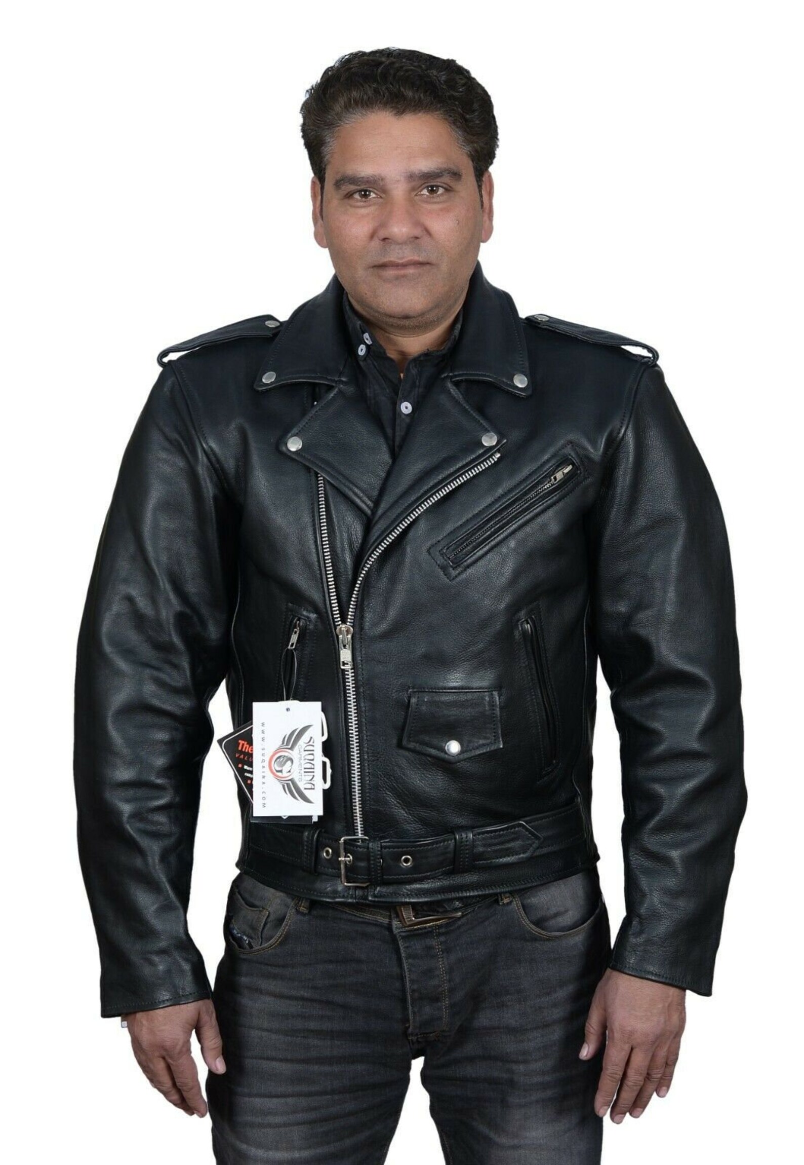 RIDER'S AUTHENTIC Full GRAIN Cowhide Leather Jacket / Ce Etsy