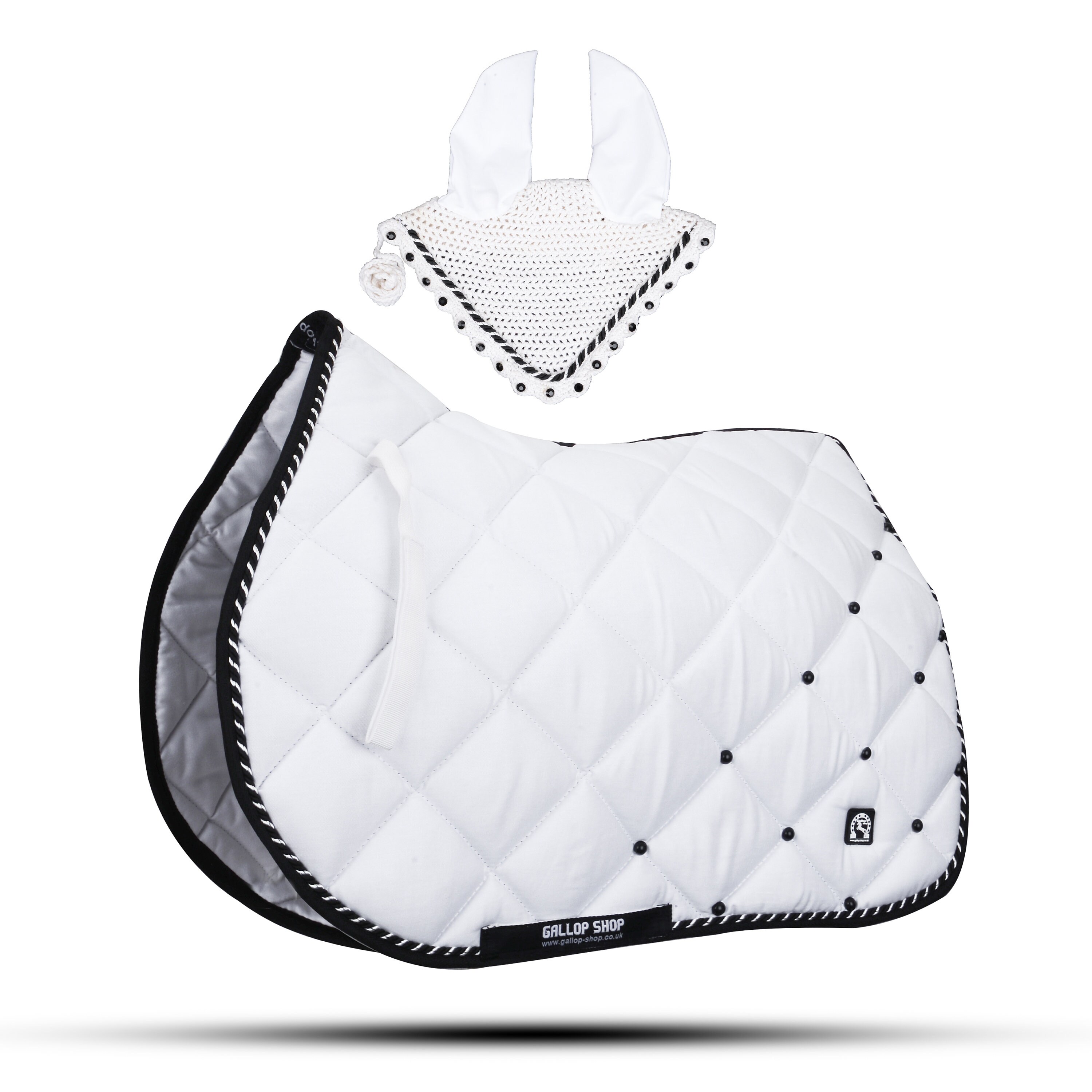 Diamanté Numnah Horse Saddle Pad With Matching Ear Etsy