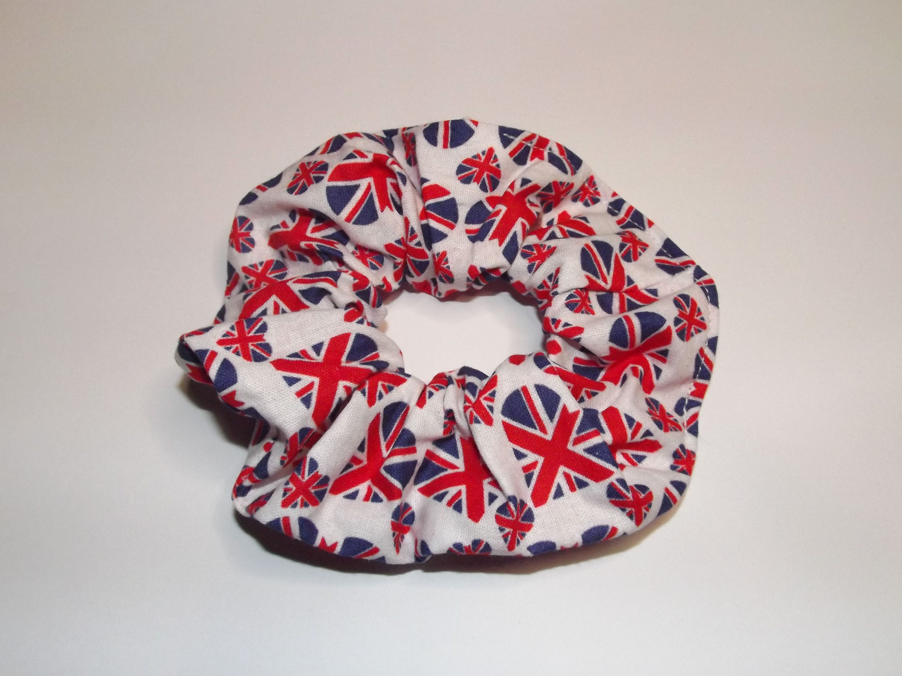 Heart Union Jack Hair Scrunchie Coronation Hair Scrunchie Etsy UK