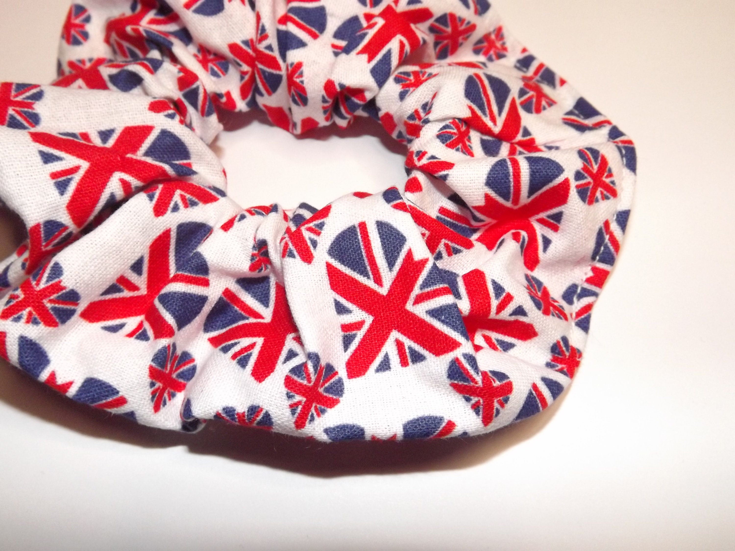 Heart Union Jack Hair Scrunchie Coronation Hair Scrunchie Etsy UK