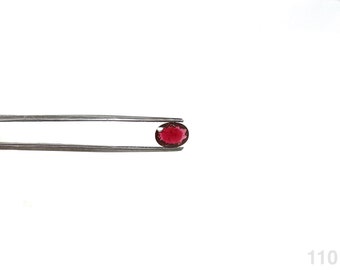 Garnet de rhodolita púrpura natural facetada - Oval