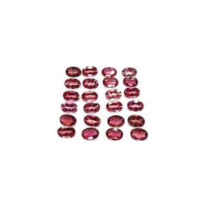 Faceted Natural Rubellite Pink Tourmaline .35-.50 cts each - Oval