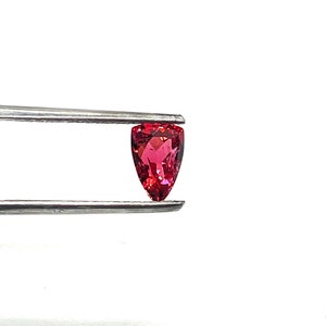 Faceted Natural Mozambique Rubellite Pink Tourmaline - Keystone Cut - American Cut