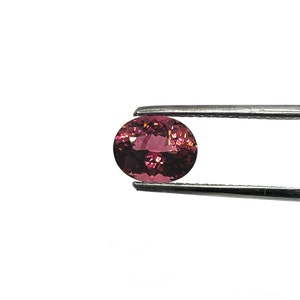 Faceted Natural Rubellite Pink Purple Tourmaline - Oval