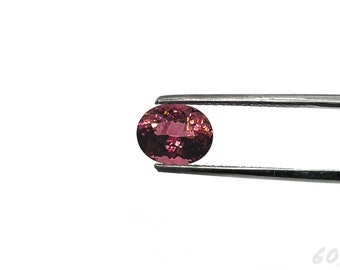 Faceted Natural Rubellite Pink Purple Tourmaline - Oval