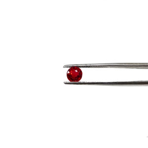 Faceted Natural Red Pyrope Garnet - Round