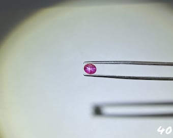 Cabochon Heat Treated Natural Red Star Ruby - Oval