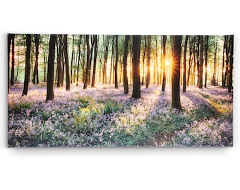 Impression sur toile, toile d'art avec vue sur la nature, décoration murale, impression photo d'arbre, art d'arbre, toile d'art mural, impression sur toile paysage forestier,