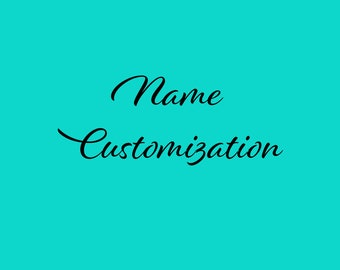 Name Customization for Sublimation Digital Files.  Add names to your Sublimation Files.