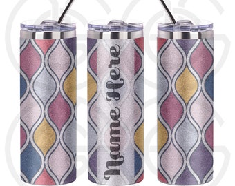Color Wave Digital File for Sublimation, Tumbler sublimation file, PNG, JPG, plus mock-up.  Glitter Tumbler