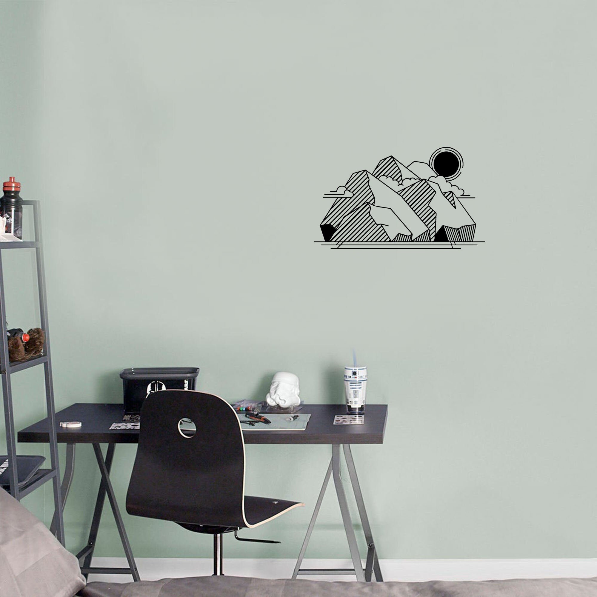 Décoration Murale en Métal, Art Murale, Décoration Intérieure, Décor Salon, Déco Mural Métal Noir, W