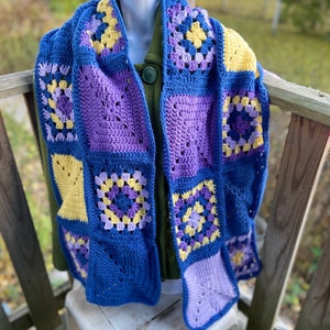 Granny square scarf