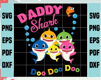 Download Daddy Shark Svg Etsy