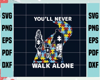 Never Walk Alone Svg Etsy