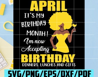 Download April Birthday Svg Etsy