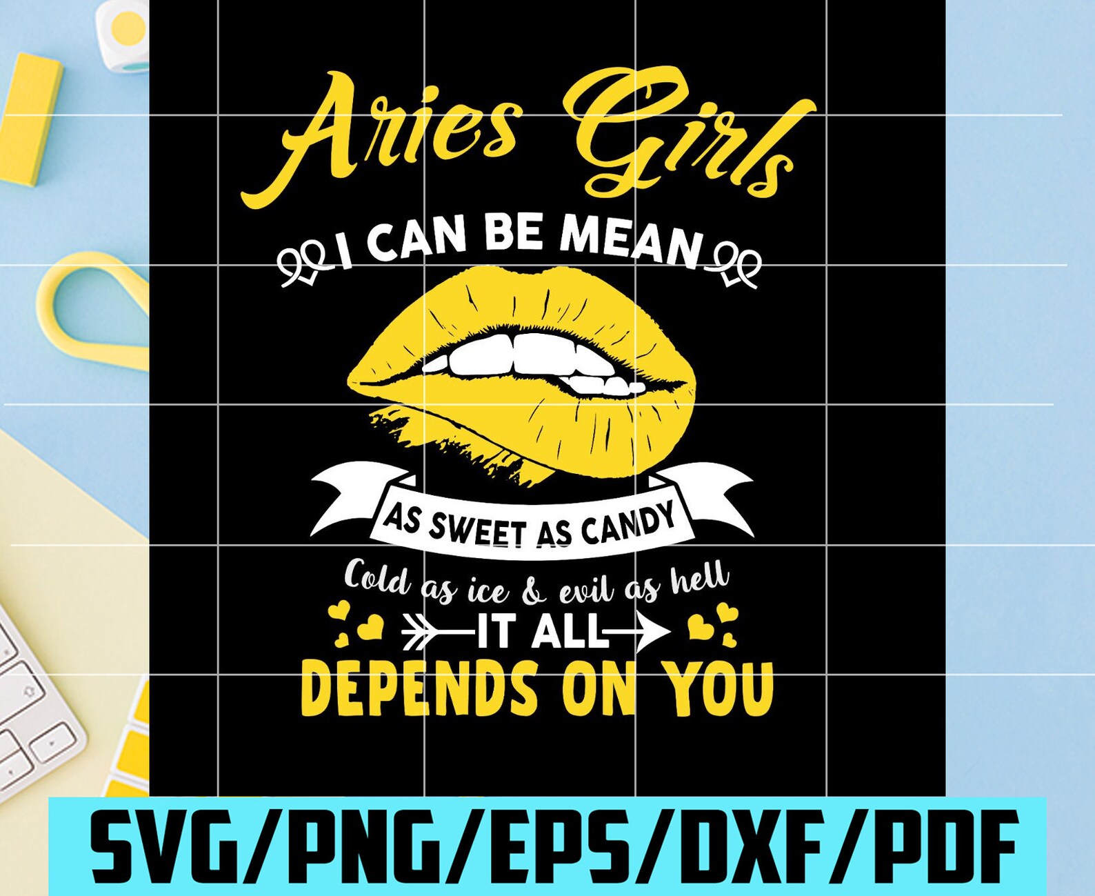 Download Aries Girls I Can Be Mean As Sweet As Candy Svg Birthday ...