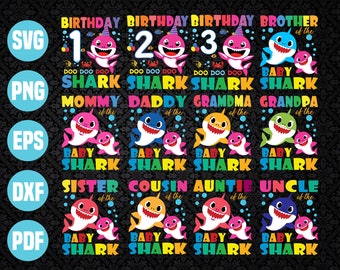 Baby Shark Birthday Svg Etsy