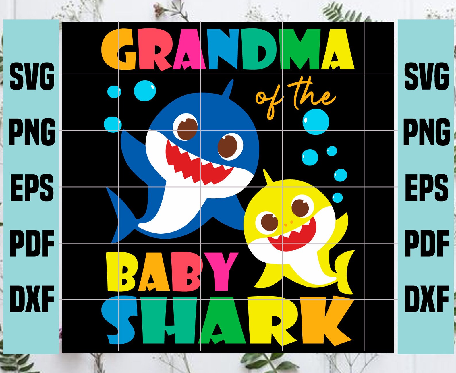 Download Grandma Of The Baby Shark Svg Trending Svg Baby Shark Svg ...