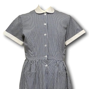 Traditional Royal Blue Gingham Summer Dress