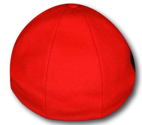 Red Wool Flannel School Cap - Etsy