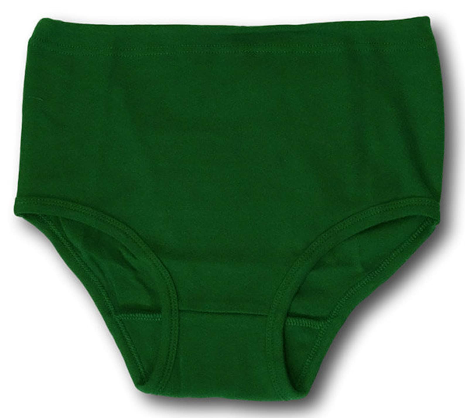 Bottle Green Double Gusset Girls School & Gym Knickers by David Luke