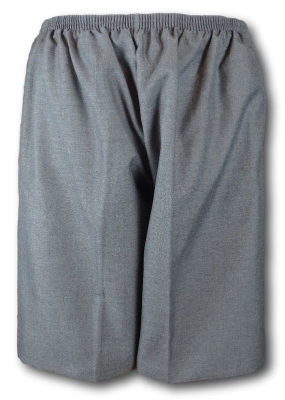 Classic School Grey Wool Worsted Short Trousers With an Elastic