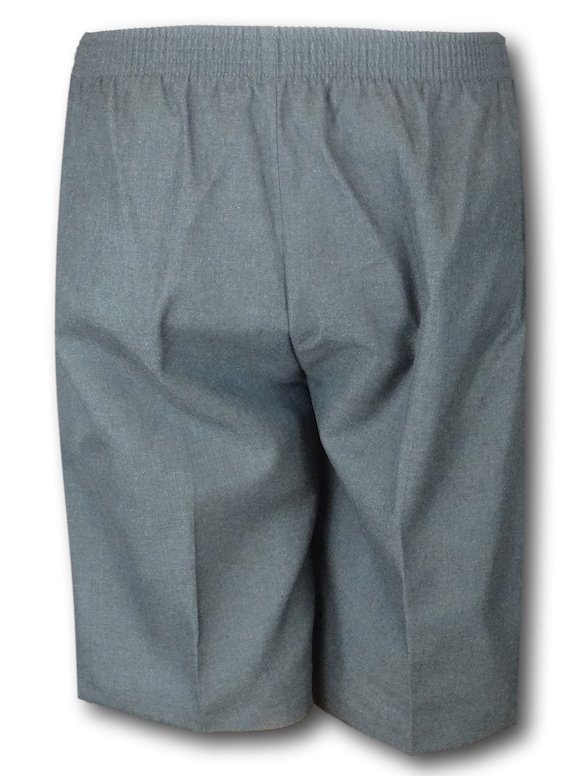 Fully elasticated grey school shorts best sale