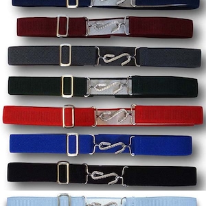 Traditional Elasticated Snake Belt in Various Colours