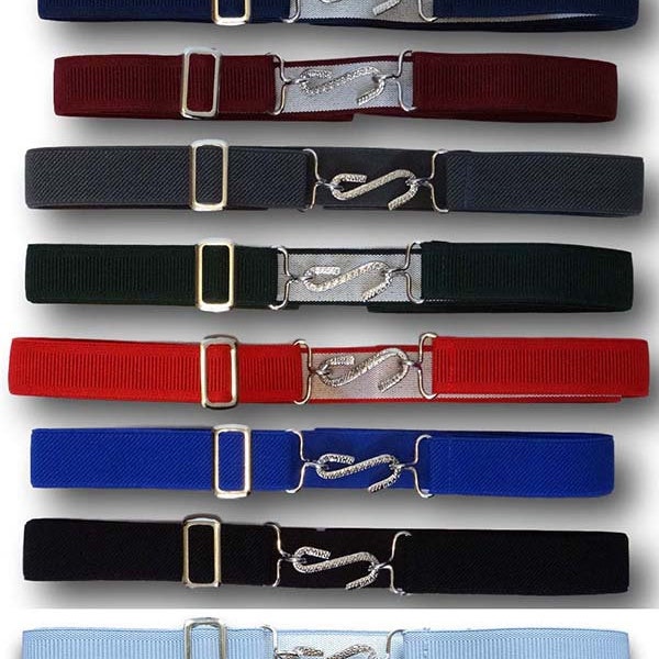 Traditional Elasticated Snake Belt in Various Colours