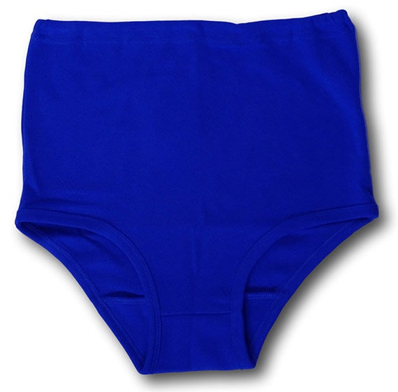 Royal Blue Double Gusset Girls School & Gym Knickers by David Luke