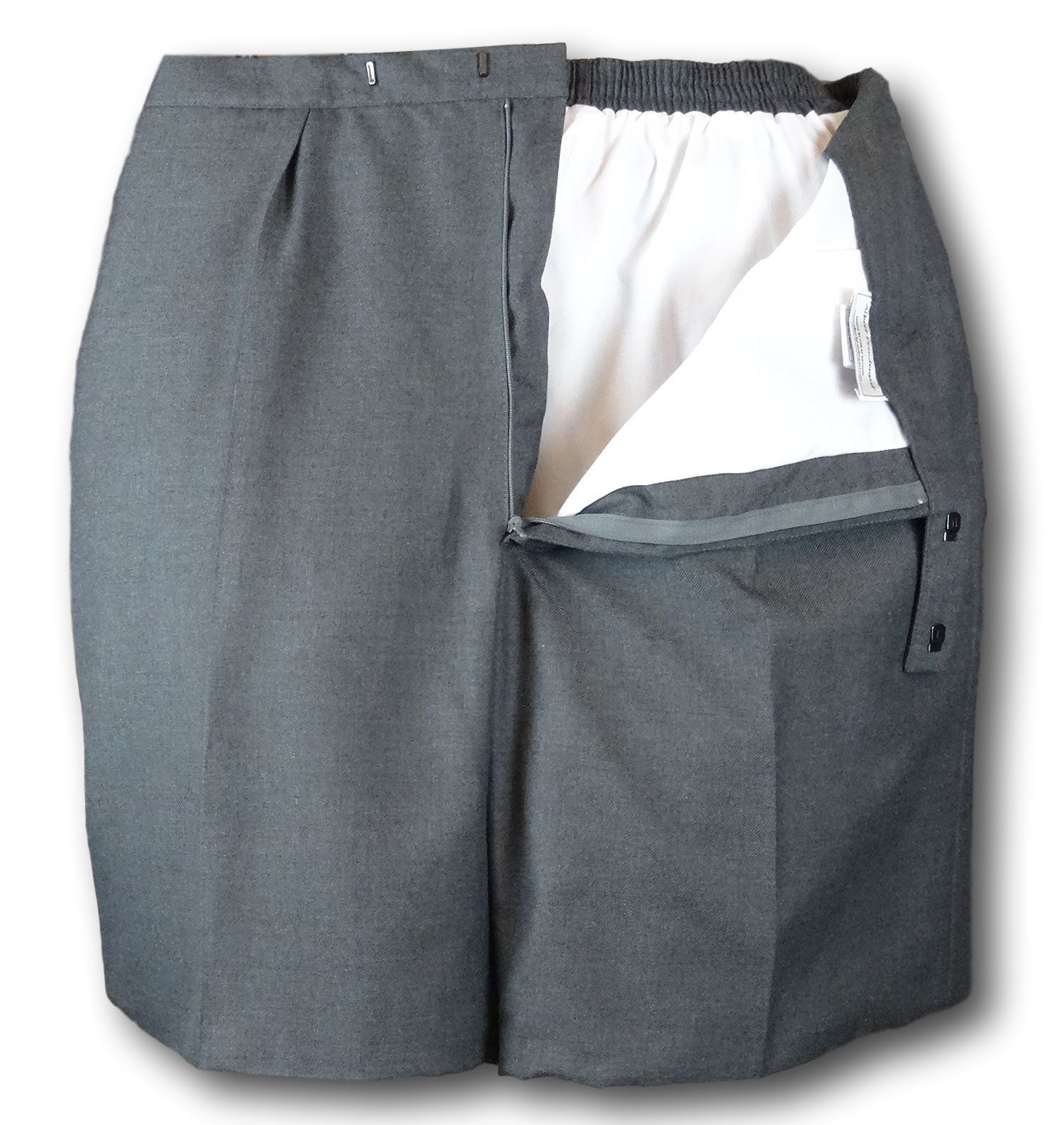 Classic School Grey Wool Worsted Short Trousers With an Elastic