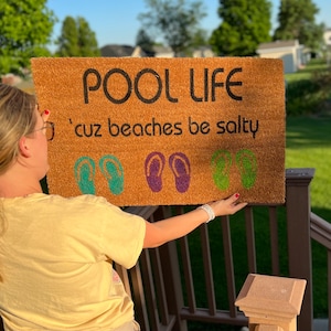 Pool Life door mat