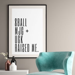 Hip Hop Art Rap Letras Cartel de pared, Citas de rap, Impresiones digitales, Imprimible
