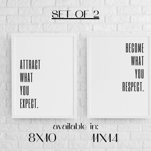 Attract, Motivational quotes, motivational art, lyrics, digital poster, inspirational art, inspirational wall art, motivational poster 8x10