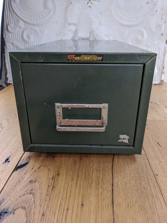 Vintage Metal Storage Bin Metal Storage Drawer Metal Etsy