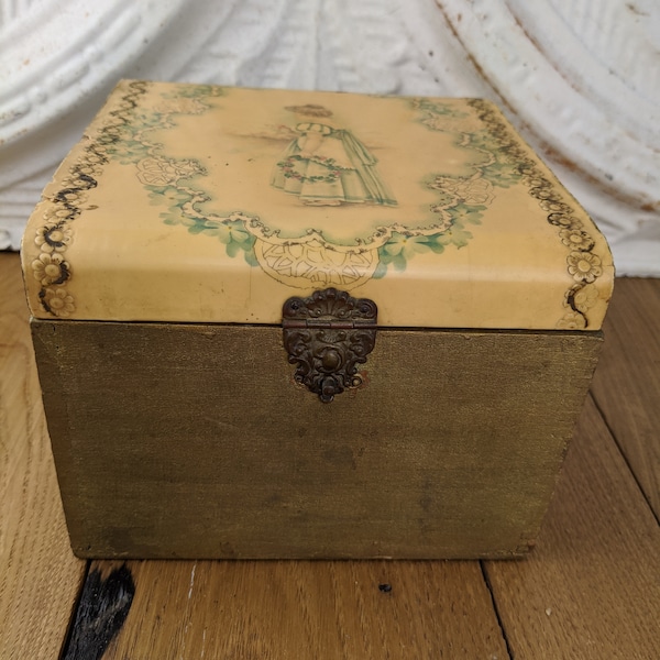 Antique Collar Box Etsy