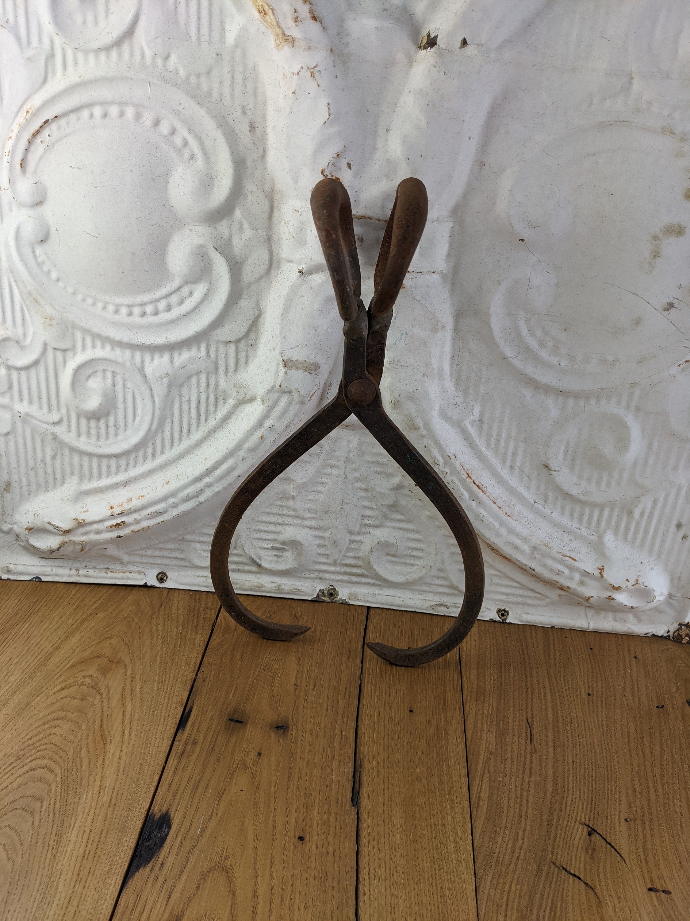 Antique Ice Tongs Vintage Ice Tongs Staasburg Ice Tongs Etsy