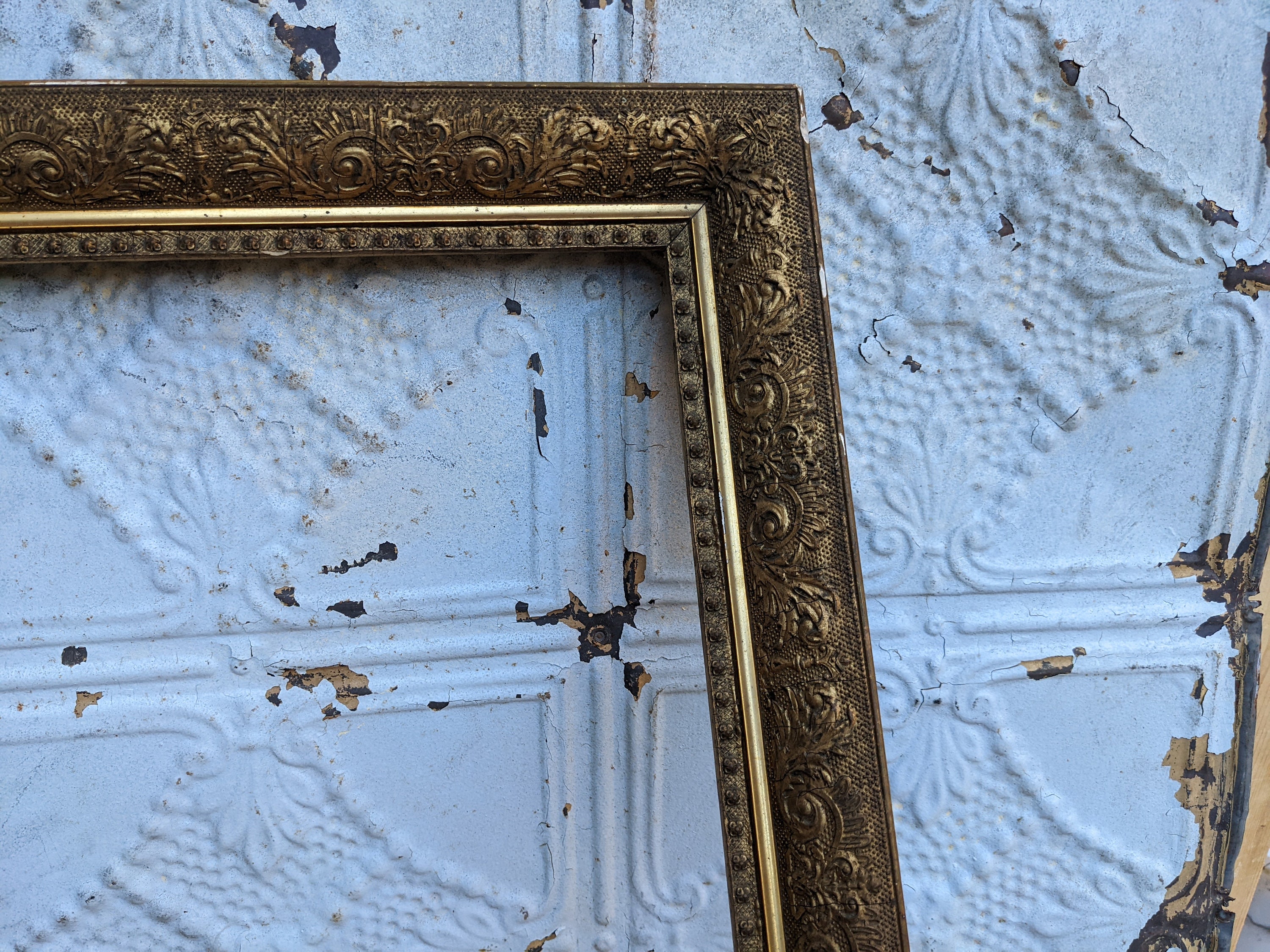 Antique Gold Gilded Picture Frame Antique Wooden Frame Etsy