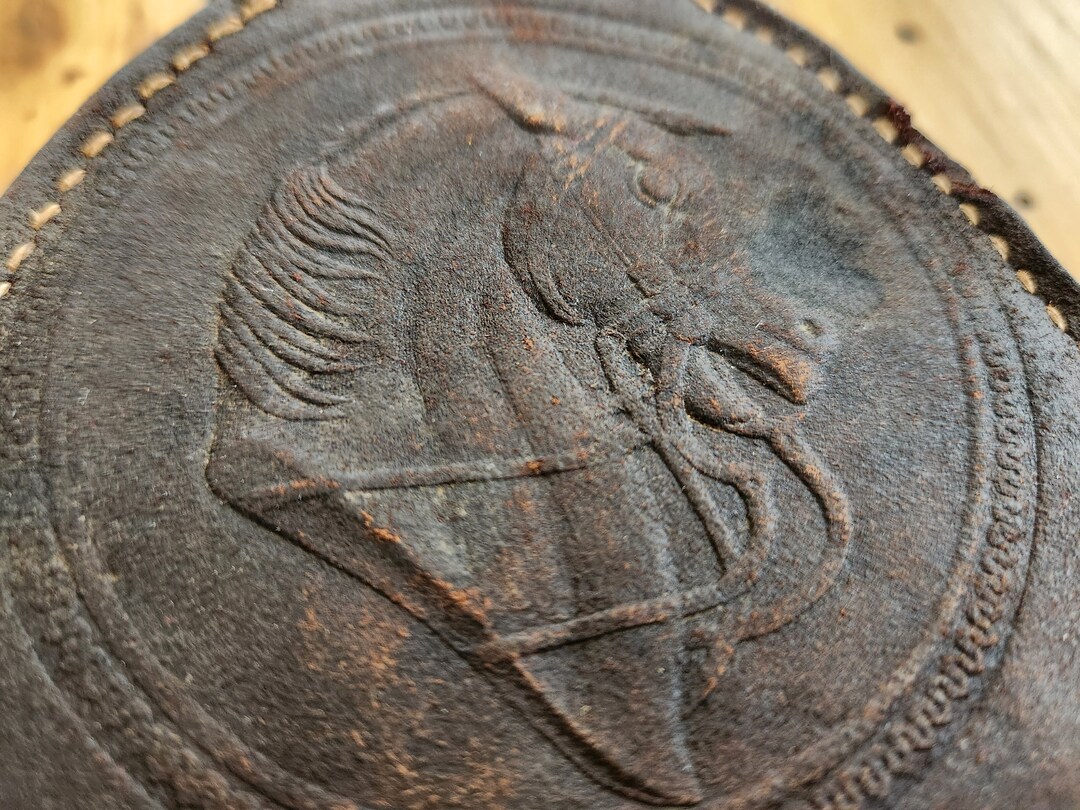 Antique Leather Horse Grooming Brush Vintage Horse Brush Equestrian